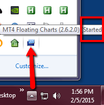 MT4 Floating Charts Tray Icon